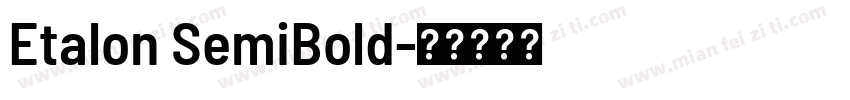 Etalon SemiBold字体转换